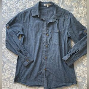 TravelSmith Women's Denim Blue Shirt